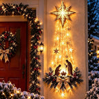 Presépio Iluminado de Parede – Estrela de Belém | Decoração Natalina
