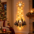 Presépio Iluminado de Parede – Estrela de Belém | Decoração Natalina