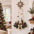 Presépio Iluminado de Parede – Estrela de Belém | Decoração Natalina